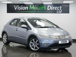 Blue Used 2008 Honda Civic Sport Hatchback | £1,275 (Fair price)