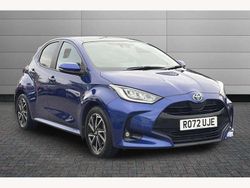 Galactic blue Used 2022 Toyota Yaris Hybrid Design Hatchback | £15,901 (Fair price)