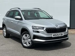 Brilliant silver metallic Used 2025 Skoda Karoq SE SUV | £24,500 (A bit pricey)
