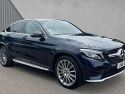 Blue Used 2018 Mercedes GLC250 AMG Line Premium Coupe | £22,083 (Fair price)