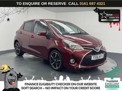 Red Used 2017 Toyota Yaris Design Hatchback | £7,440 (Fair price)