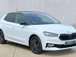 Moon white metallic black magic pearl effect Used 2025 Skoda Fabia Design Edition Hatchback | £17,150 (Fair price)