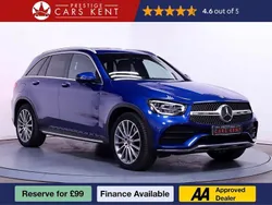 Blue Used 2022 Mercedes GLC300e AMG line SUV | £34,296 (A bit pricey)