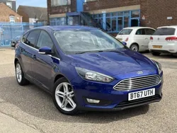 Blue Used 2017 Ford Focus Zetec Hatchback | £6,395 (Good price)