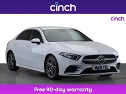 White Used 2021 Mercedes A220 AMG line Sedan | £18,689 (Fair price)