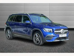 Galaxy blue Used 2022 Mercedes GLB200 AMG line SUV | £27,150 (Fair price)
