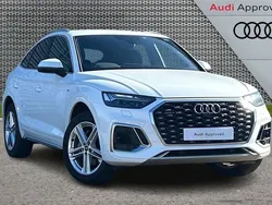 White Used 2022 Audi Q5 Sportback S-Line SUV | £31,491 (Super price)