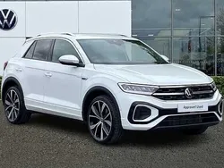 Pure white Used 2024 VW T-Roc R-line SUV | £27,692 (A bit pricey)