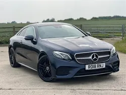 Blue Used 2018 Mercedes E220 AMG line Coupe | £20,000 (Fair price)