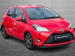 Red Used 2019 Toyota Yaris Hatchback | £10,495 (Fair price)
