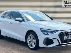White Used 2021 Audi A3 e-tron S-Line Hatchback | £18,954 (Fair price)
