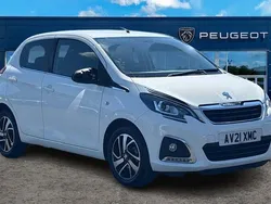 White Used 2021 Peugeot 108 Collection Hatchback | £9,995 (Fair price)