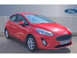 Red Used 2017 Ford Fiesta Zetec Hatchback | £7,749 (Fair price)