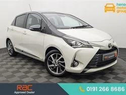 White black Used 2019 Toyota Yaris Hatchback | £10,999 (Fair price)
