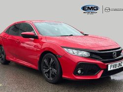 Red Used 2018 Honda Civic SR Hatchback | £8,190 (Fair price)