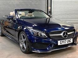 Blue Used 2017 Mercedes C250 AMG Line Premium Plus Cabriolet | £18,950 (A bit pricey)