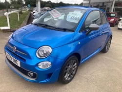 Blue Used 2019 Fiat 500 S Hatchback | £7,691 (Fair price)