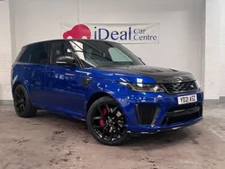 Blue Used 2021 Land Rover Range Rover Sport SVR SUV | £56,990 (Fair price)
