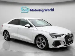 White Used 2021 Audi A3 S-Line Sedan | £16,000 (Fair price)