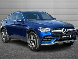 Blue Used 2021 Mercedes GLC220 AMG line Coupe | £31,690 (Fair price)
