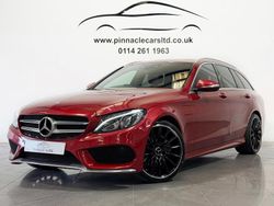 Red Used 2015 Mercedes C220 AMG line Estate | £11,490 (A bit pricey)