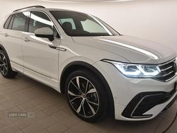White Used 2022 VW Tiguan R-line SUV | £30,495 (Fair price)