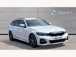White Used 2022 BMW 320e M Sport Estate | £28,490 (Fair price)