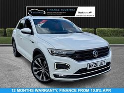 White Used 2020 VW T-Roc R-line SUV | £13,495