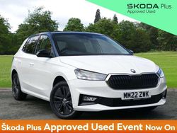 Candy white black magic pearl effect Used 2022 Skoda Fabia Colour Edition Hatchback | £14,995 (Fair price)