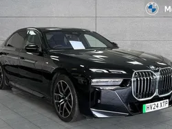 Black sapphire Used 2024 BMW i7 M Sport Sedan | £64,991 (A bit pricey)