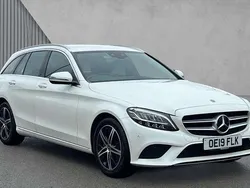 White Used 2019 Mercedes C200 Estate | £16,215 (Good price)