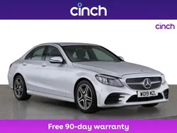 Silver Used 2019 Mercedes C200 AMG Line Premium Sedan | £18,549 (Fair price)
