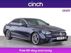 Blue Used 2022 Mercedes E200 AMG line Sedan | £25,549 (Good price)
