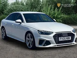White Used 2020 Audi A4 S-Line Sedan | £18,499 (Fair price)