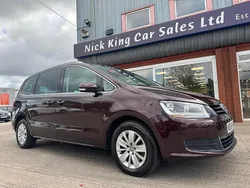 Crimson red Used 2019 VW Sharan SE MPV | £15,975 (Fair price)
