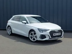 White Used 2022 Audi A3 S-Line Hatchback | £22,298 (A bit pricey)