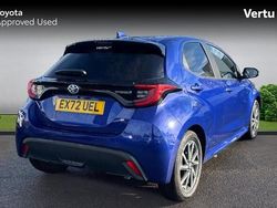 Blue Used 2022 Toyota Yaris Hybrid Design Hatchback | £17,450 (Fair price)