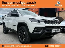 White Used 2022 Jeep Compass Trailhawk SUV | £11,990 (Fair price)