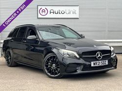 Black Used 2021 Mercedes C300 AMG line Estate | £26,990 (Fair price)
