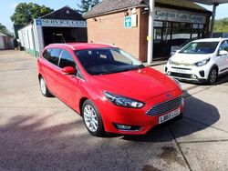 Red Used 2016 Ford Focus Titanium Estate | £5,650 (Fair price)