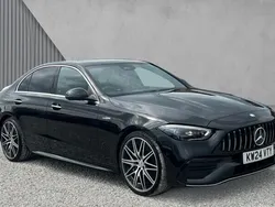Obsidian black metallic Used 2024 Mercedes C43 AMG Premium Plus Sedan | £50,772 (Fair price)
