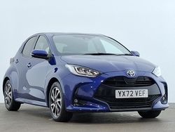 Blue Used 2022 Toyota Yaris Hybrid Design Hatchback | £16,498 (Fair price)
