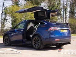 Blue Used 2020 Tesla Model X Long Range SUV | £36,599 (Fair price)