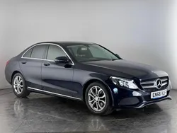Blue Used 2017 Mercedes C200 Sedan | £11,350 (Good price)