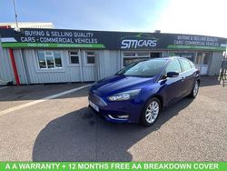 Blue Used 2015 Ford Focus Titanium Hatchback | £6,450 (Fair price)