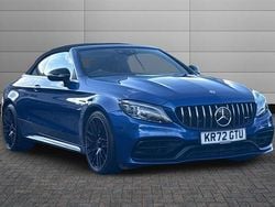 Spectral blue Used 2022 Mercedes C63S AMG Premium Plus Cabriolet | £55,890 (Expensive)