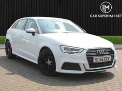 White Used 2016 Audi A3 Sportback S-Line Hatchback | £10,885 (Fair price)