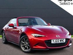 Red Used 2022 Mazda MX5 Inclusive Cabriolet | £18,995 (Fair price)