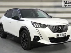 White Used 2021 Peugeot e-2008 Premium SUV | £14,341 (Fair price)