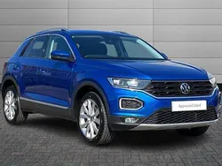 Ravenna blue Used 2021 VW T-Roc SEL SUV | £22,450 (Fair price)